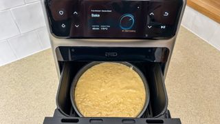 Dreo ChefMaker Combi Fryer cake prep