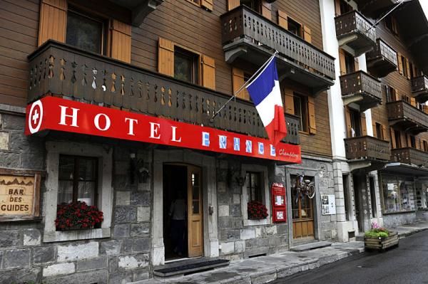 The Hotel Suisse has been renamed the Hotel France for the week of Mountain Bike Worlds while the French team stays there