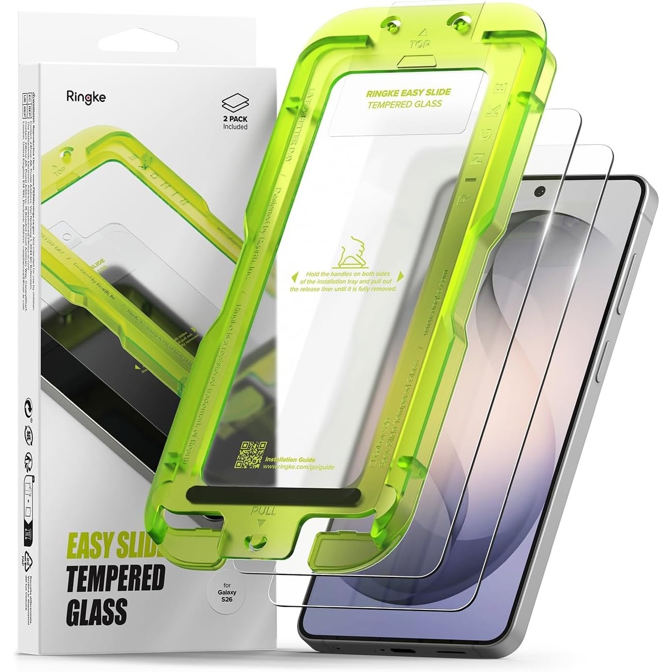 Ringke Easy Slide Tempered Glass for Samsung Galaxy S26