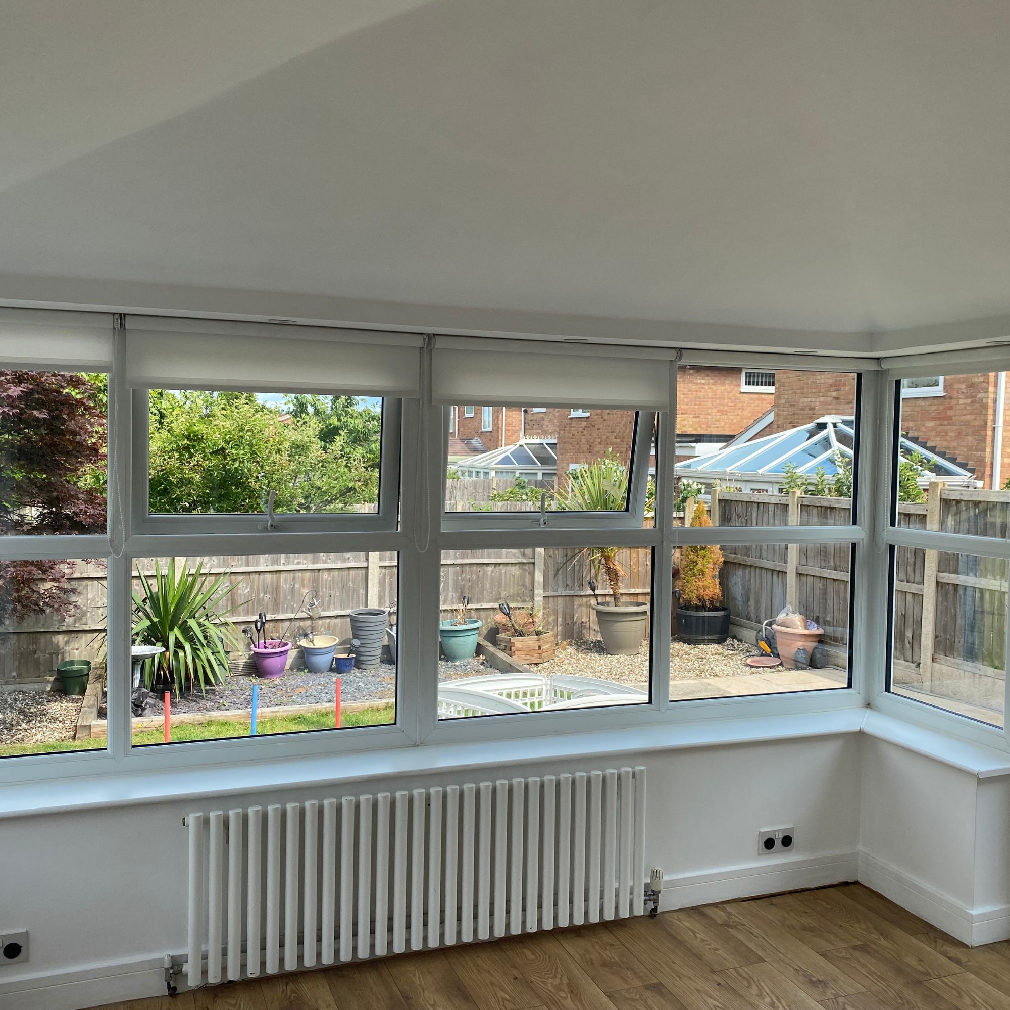 Completed conservatory roof interior