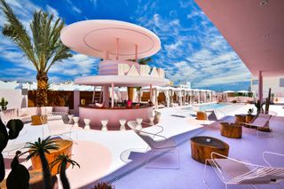Paradiso Art Hotel swimming pool, Ibiza, Spain