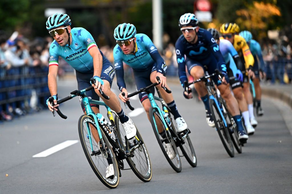 SAITAMA JAPAN NOVEMBER 06 Vincenzo Nibali of Italy and Astana Qazaqstan Team competes during the 8th Tour de France Saitama Criterium 2022 Criterium Race a 595km one day race from Saitama to Saitama SaitamaCriterium on November 06 2022 in Saitama Japan Photo by Kenta HaradaGetty Images