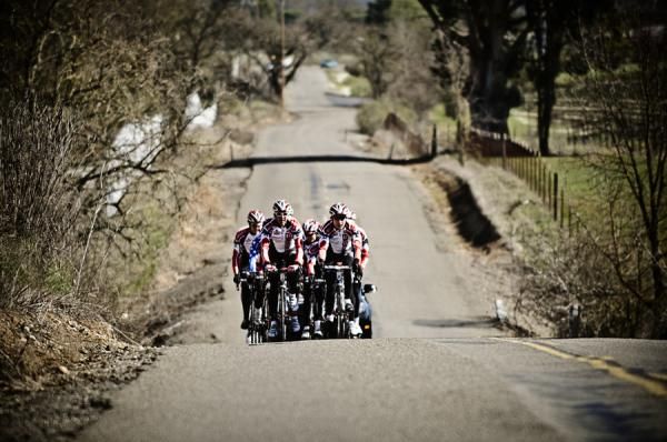 The Bissell team had the wine country road to themselves