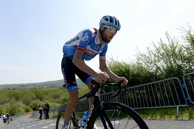 A heavily bearded Ryder Hesjedal on La Redoute
