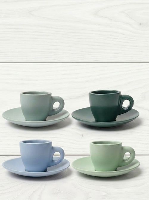 Blue & Green Espresso Cups