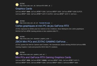 Zotac RTX 5000 leak