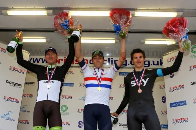 Dowsett in his new British champions' jersey