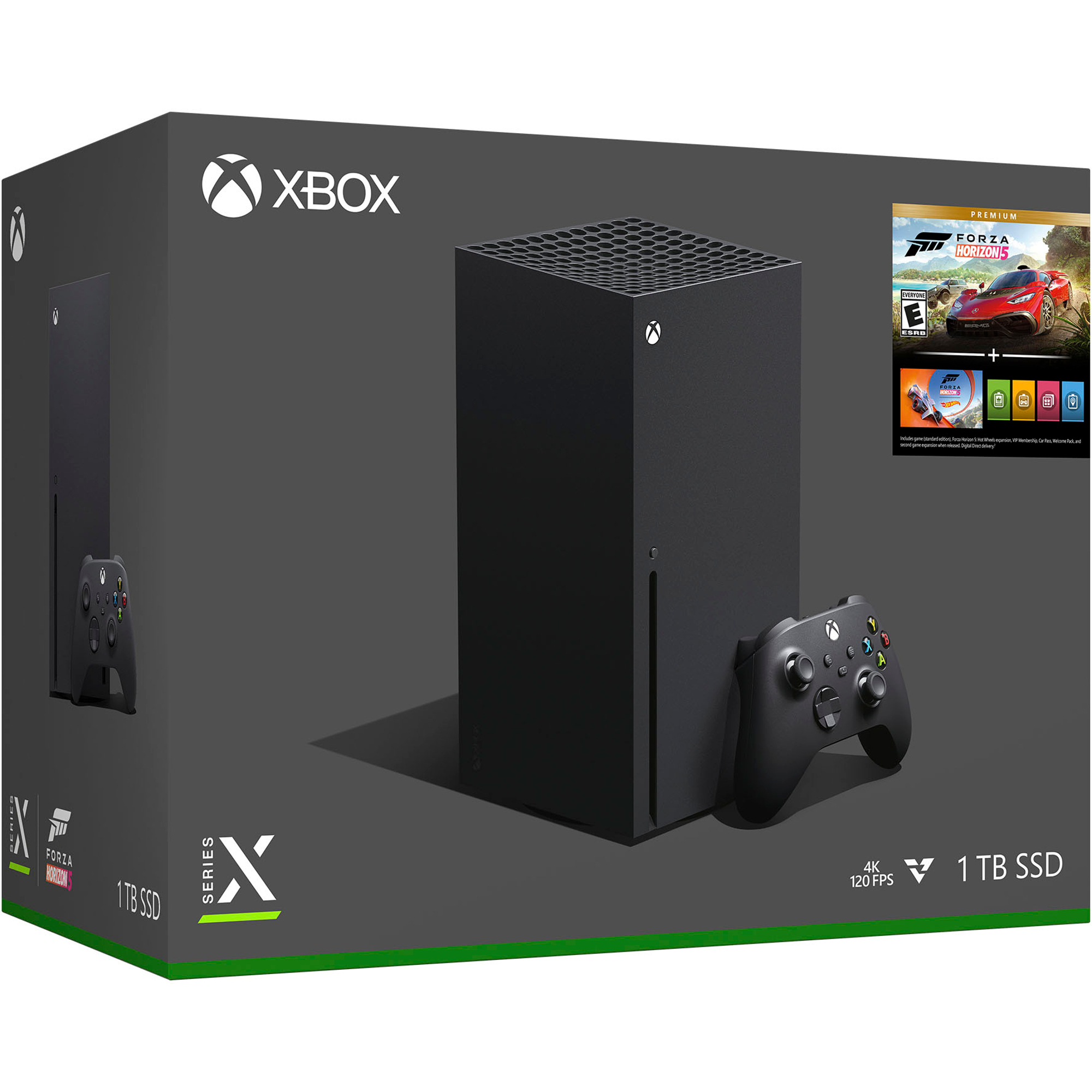 Xbox Series X – Forza Horizon 5-Bundle-Einzelhandelsverpackung.