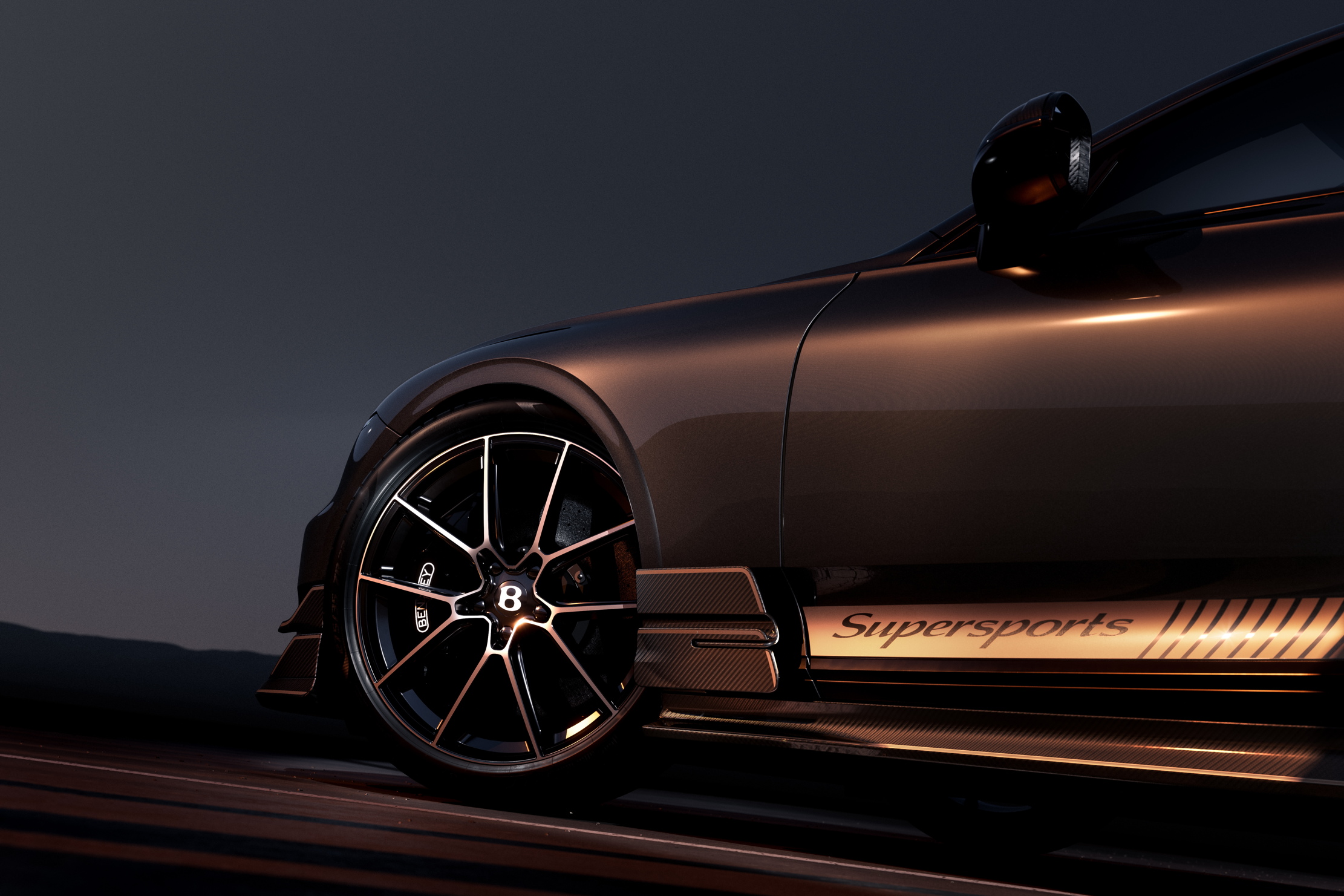 The new Bentley Supersports, looking gothic and cool