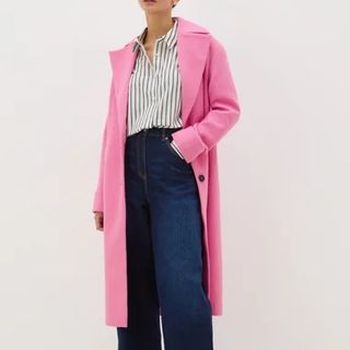 Pink tailored coat