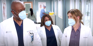 Grey's Anatomy Richard Webber, Miranda Bailey and Meredith Gray walk the halls of the hospital.