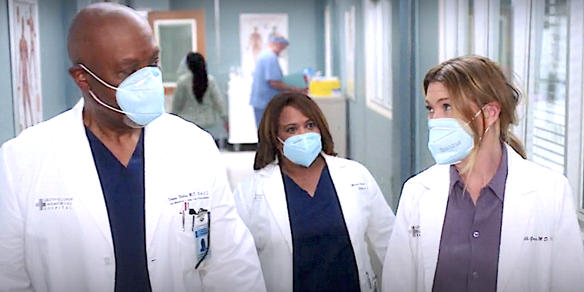 Grey&#039;s Anatomy Richard Webber, Miranda Bailey and Meredith Gray walk the halls of the hospital.