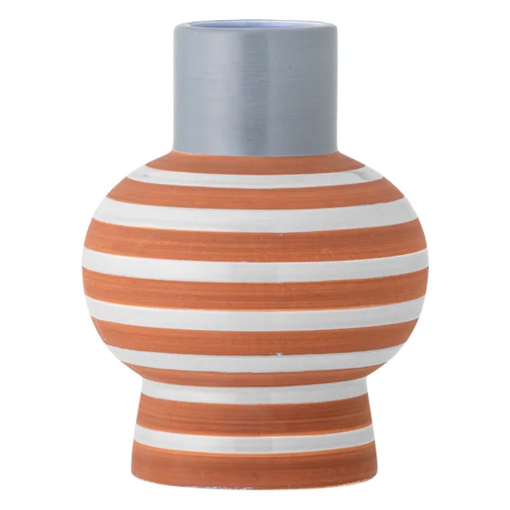 Bloomingville, Lindir Vase 19 Cm, Blue-Brown