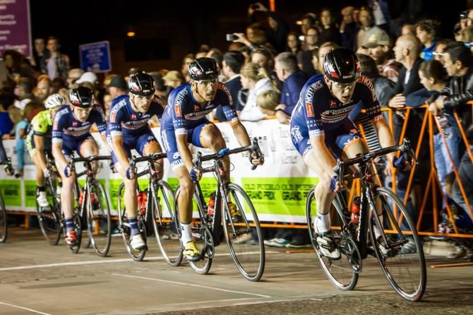Champion Systems comes to the front in the final laps.