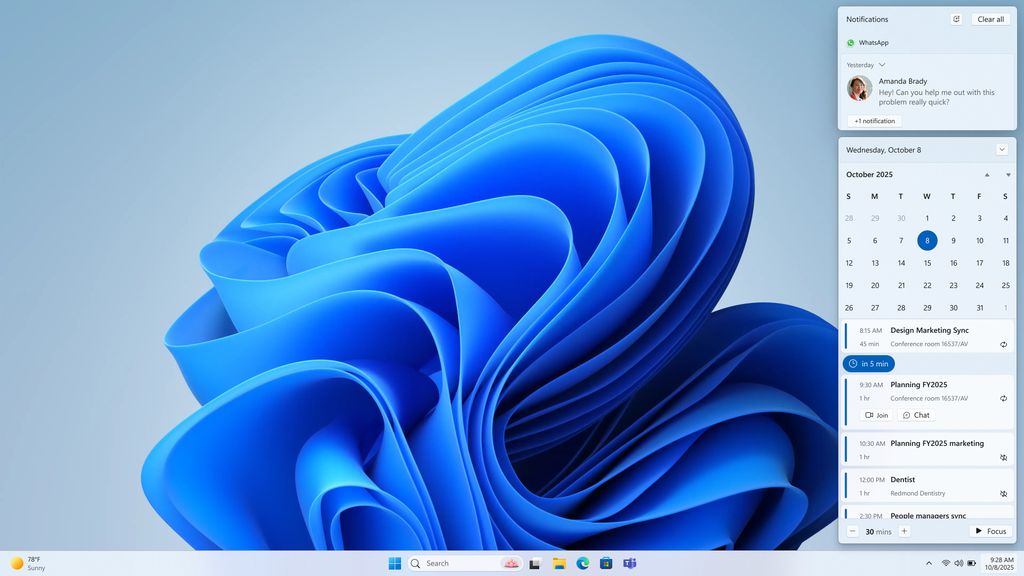 Calendar view