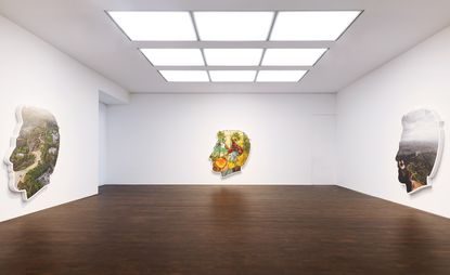 Installation view of Alex Israel’s ‘Always On My Mind’ at Gagosian Grosvenor Hill, London