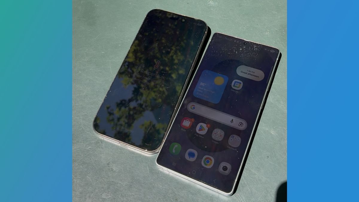 iPhone 16 Pro Max vs Samsung Galaxy S25 Ultra Heat Wave test