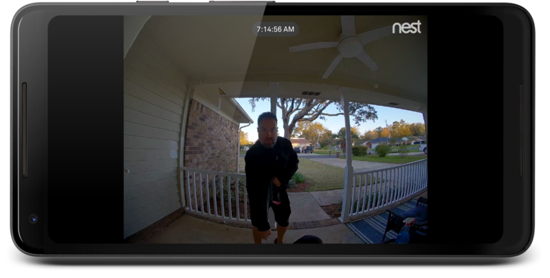 Nest Hello during the day