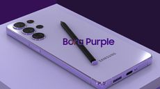 Samsung Galaxy S23 Ultra Android phone in Bora Purple colorway