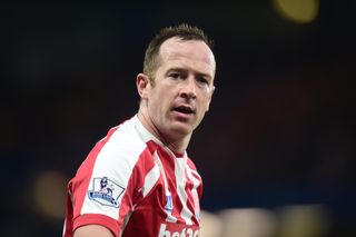 Charlie Adam playing for Stoke City against Chelsea, 2015