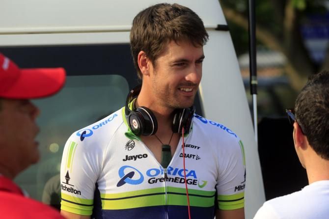 Sam Bewley looking pretty relaxed ahead of the stage