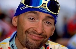 15 Jul 1998 Marco Pantani of Italy and the Mercatoni UnoBianchi team poses for the camera during Stage 4 of the 1998 Tour De France from PlouayCholet France Mandatory Credit Allsport