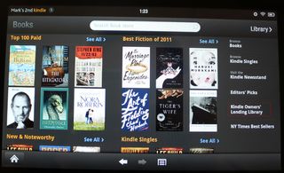 Select Lending Library on the Kindle Fire