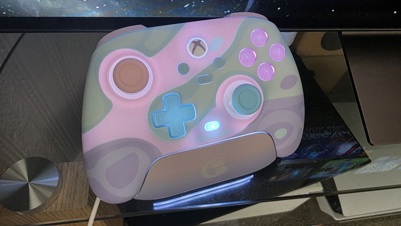 Pastel colored game controller