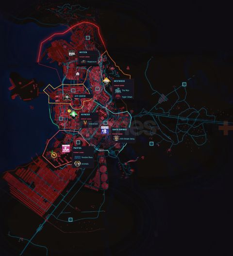 Cyberpunk Nusa Map