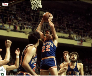 Dave DeBusschere (22) joined the Knicks in the 1968-69 season and was a key member of the championship team.