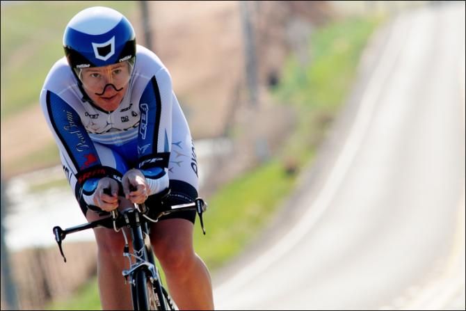 Back on the road for track cyclist and U.S. Olympian Lauren Tamayo placing 8th.