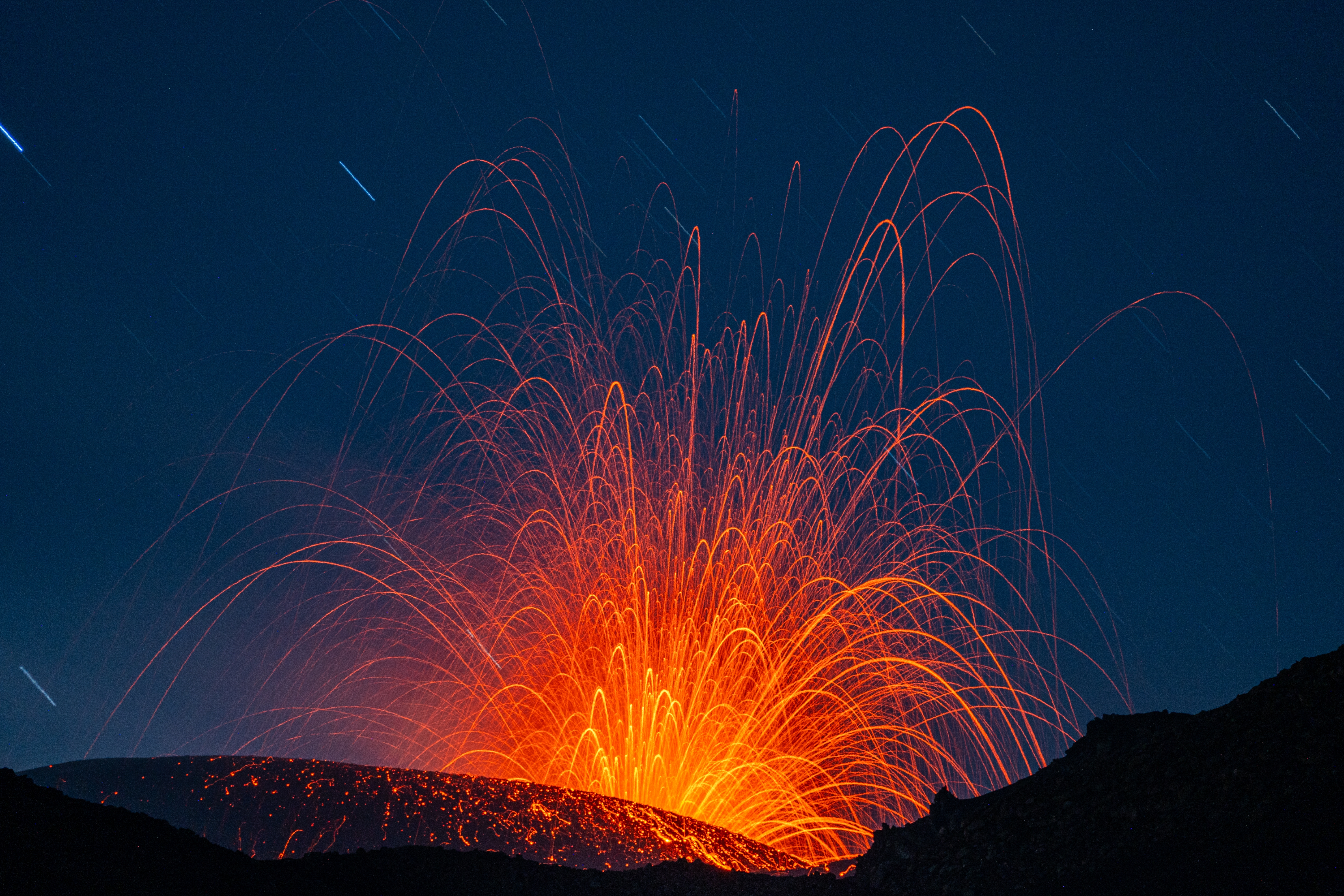 Etna volcano in eruption - Sicily