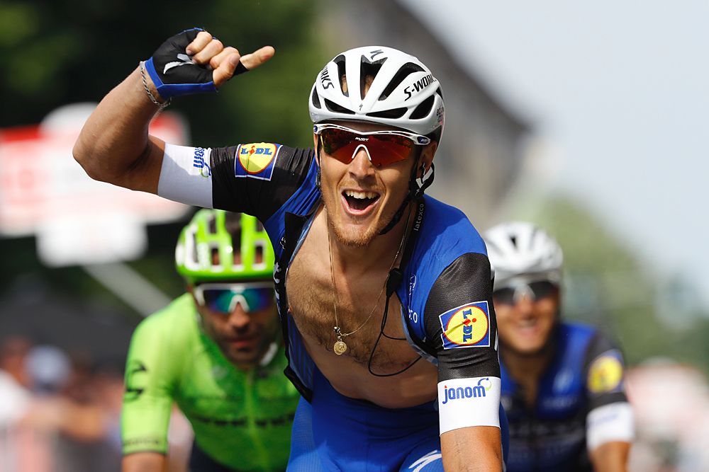 Matteo Trentin (Etixx-QuickStep) wins stage 18 at the Giro d'Italia