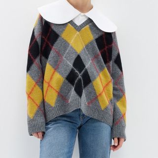 Molly Goddard Argyle Sweater
