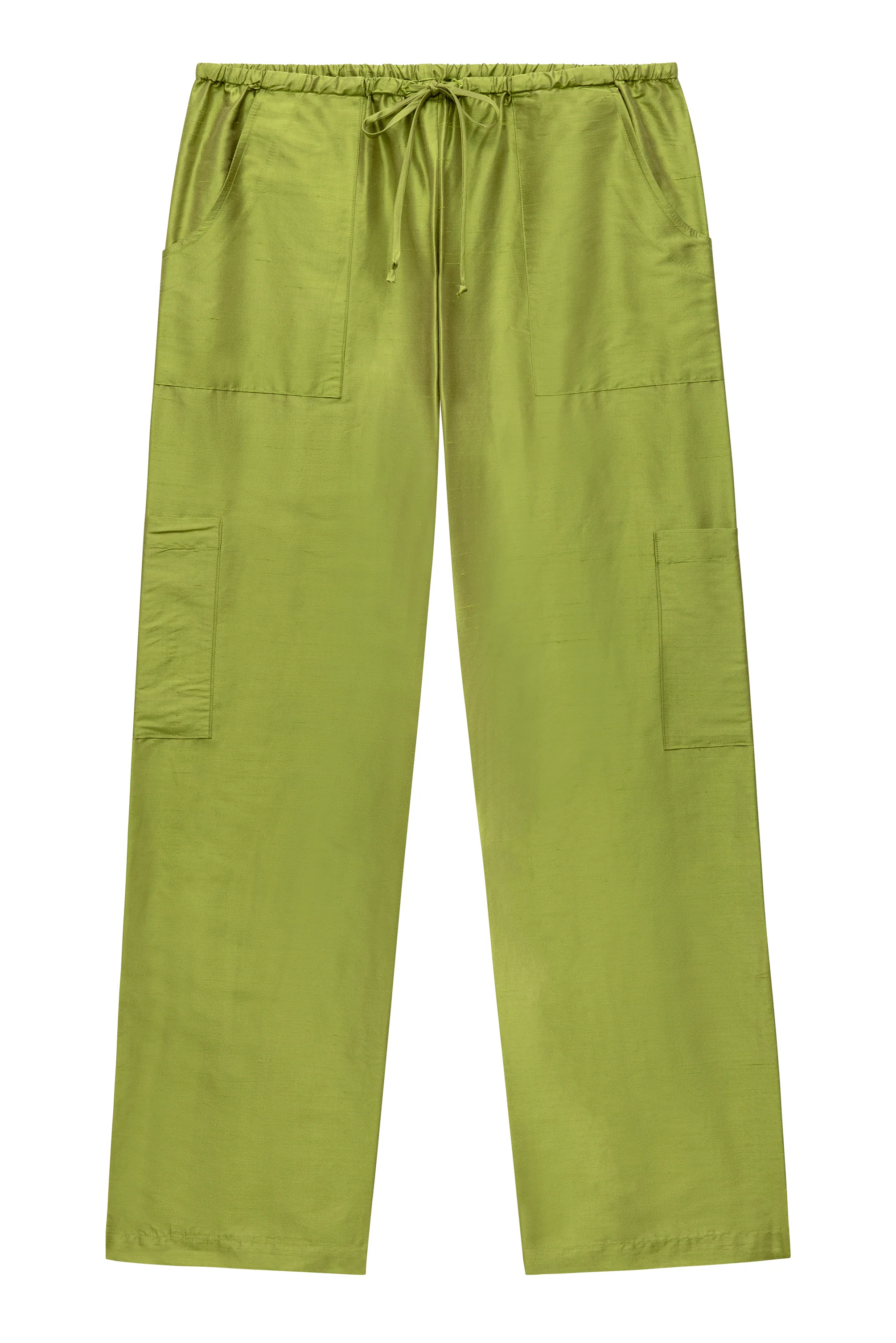 Donni The Silk Taffeta Cargo Pant