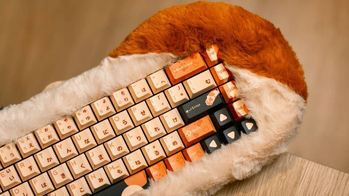 This Fluffy Keyboard Is Low Key Heinousbut Meets The Exact Intersection Of My Interests Pc Gamer