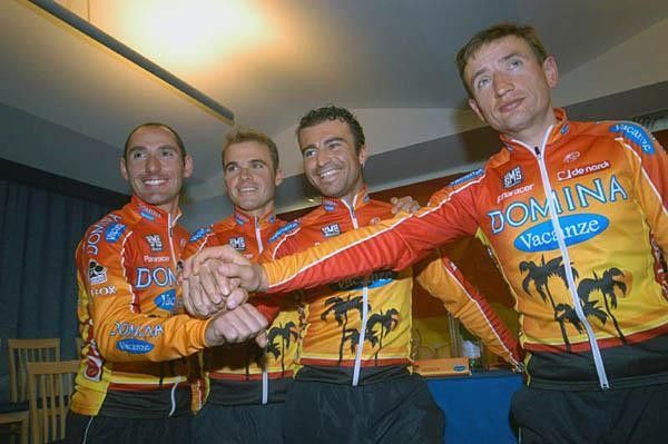 Wladimir Belli, Ivan Quaranta, Mirko Celestino and Serguei Gonchar looking pretty happy