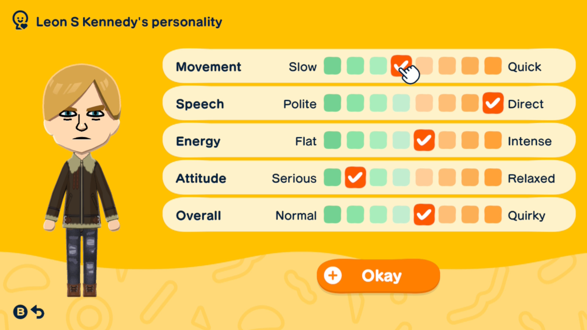 values that make a Busy-bee personality type Mii in Tomodachi Life Living the Dream