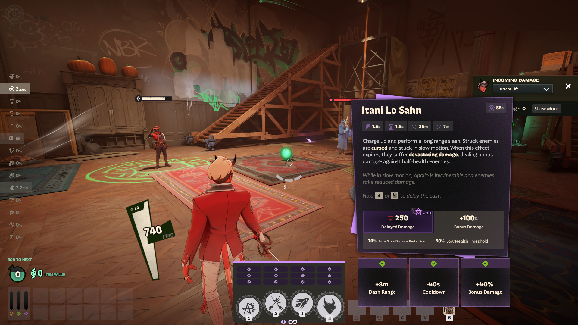 Several screenshots showing the abilities of Apollo from Deadlock.