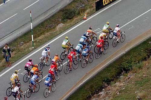 The remnants of the peloton.