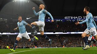 David Silva celebrates