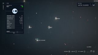 The Wolf system shown on Starfield's galaxy map