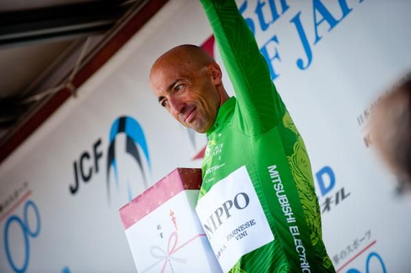 Fortunato Baliani (Team NIPPO) keeps the green leader jersey