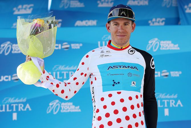 Astana's Davide Ballerini leads the mountains competition after stage 2 of the 2019 Tour of California