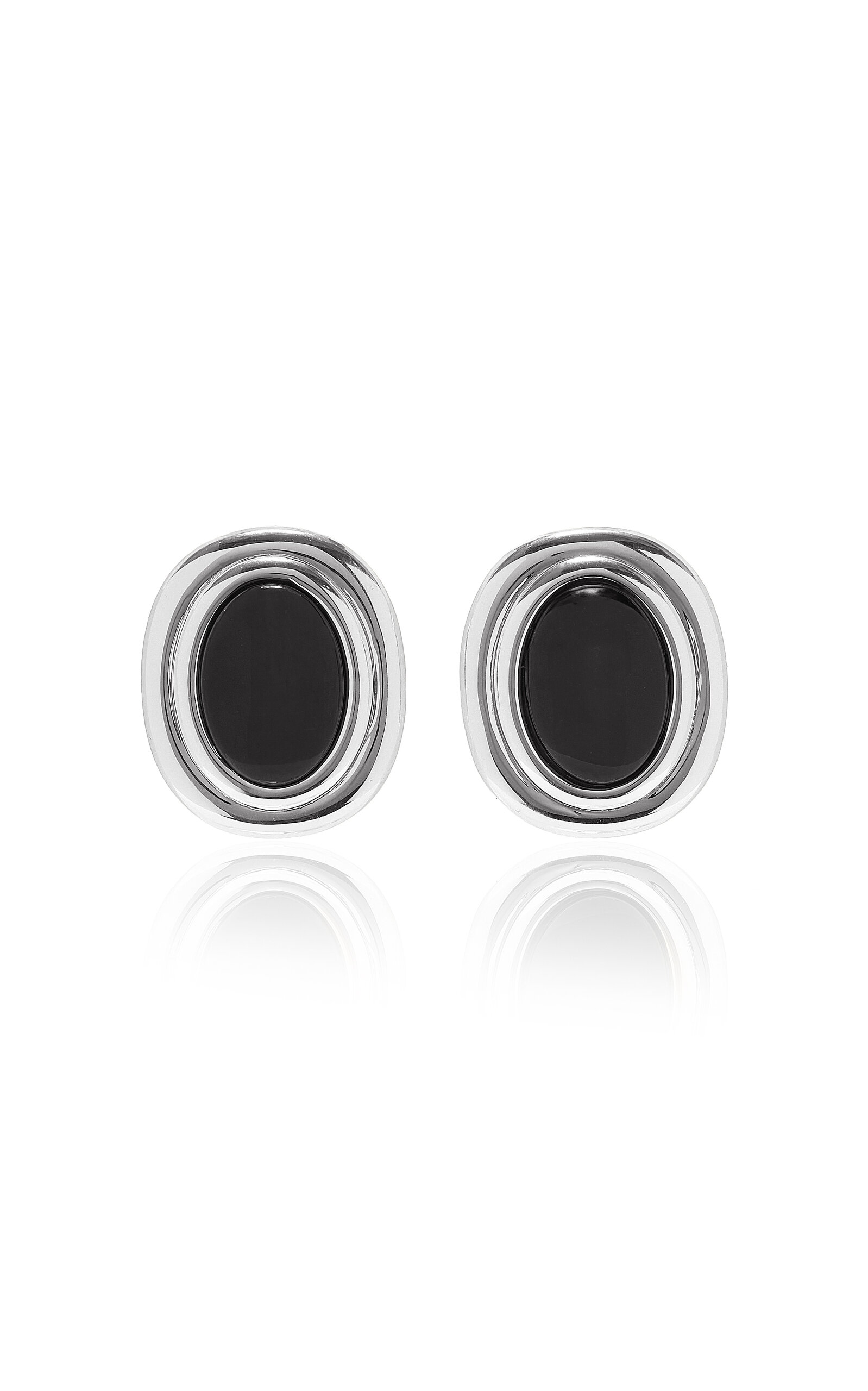 Exclusive Coco Sterling Silver Onyx Earrings