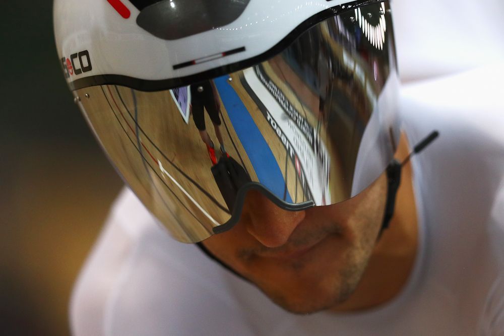 Leon Rohde of Germany competes in the Men's Individual Pursuit Qualifying race on day three of the UCI Track Cycling World Championships