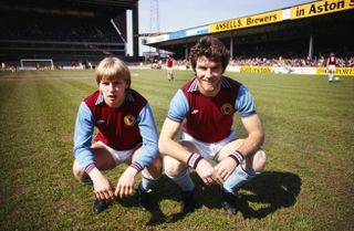 Gary Shaw (left) and Peter Withe at Aston Villa in 1981.