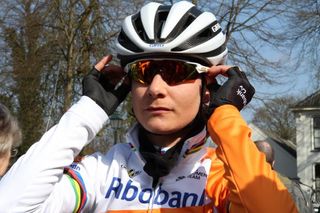 Marianne Vos (Rabobank-Liv) on the start line