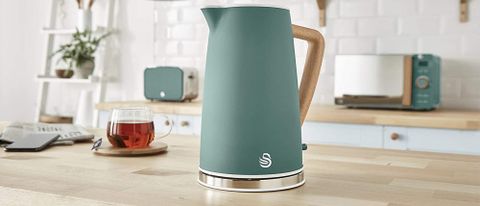 Swan Nordic Kettle on kitchen counter