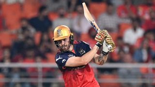 Royal Challengers Bengaluru's Phil Salt plays a shot during the Indian Premier League (IPL) Twenty20 first Qualifier cricket match ahead of the IPL Final 2025 between Punjab Kings and Royal Challengers Bengaluru 